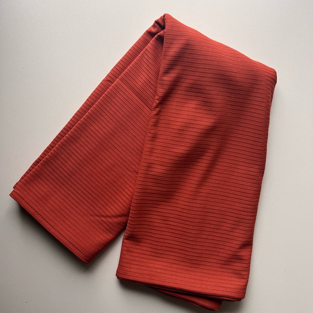 Pink Ribbed Scarf / Wrap